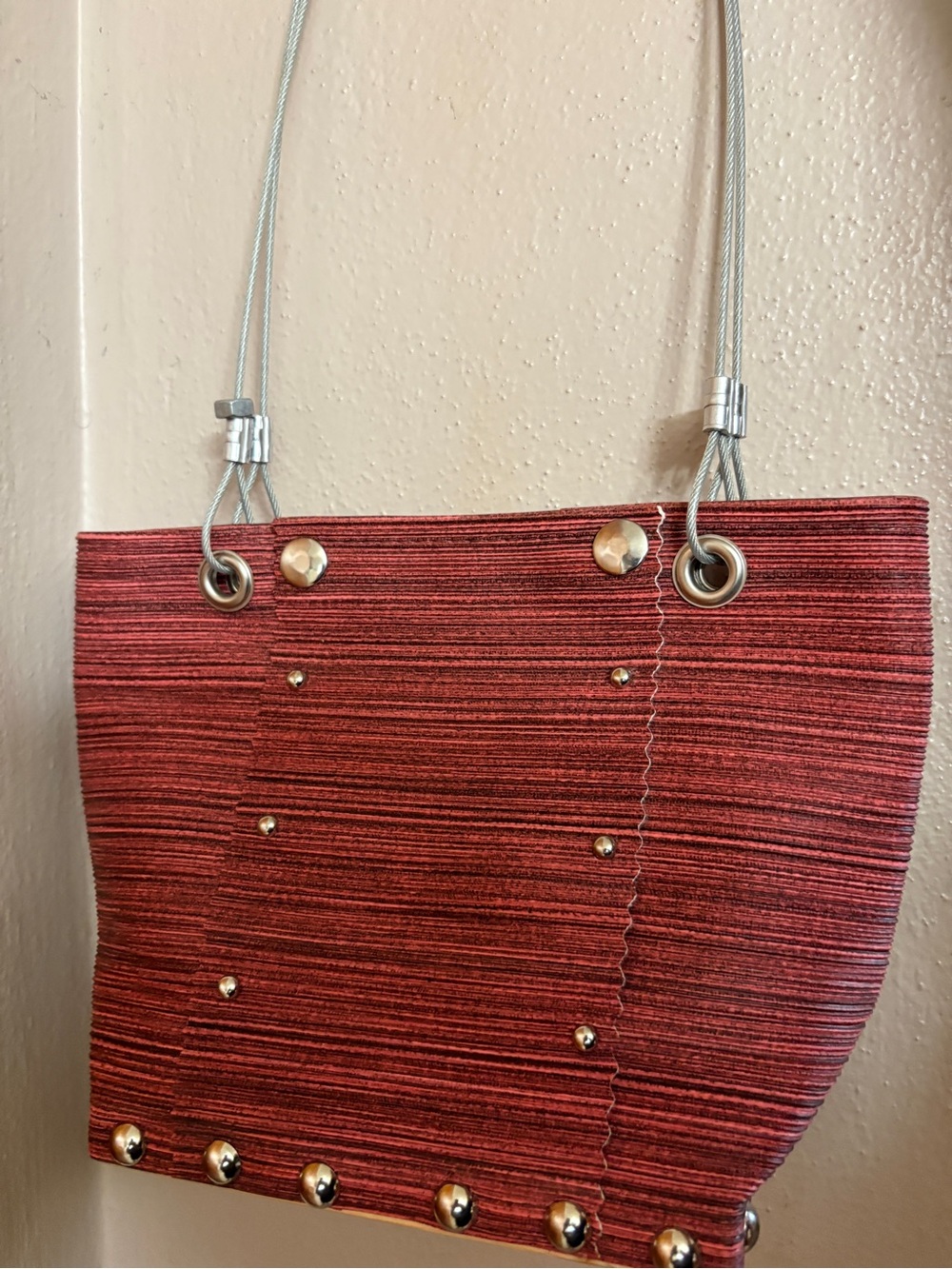 Hardware by Renee Structured Tote Bag with Metal Stud Accents